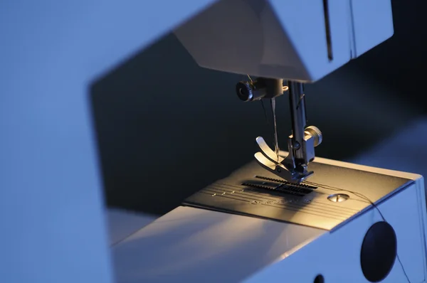 Voet en needle plaat van naaimachine — Stockfoto