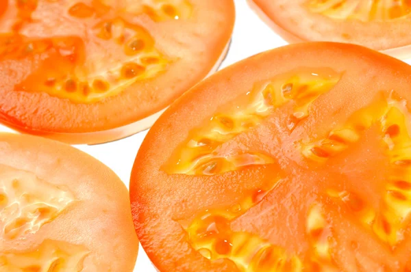 Primer plano de tomate en rodajas — Foto de Stock