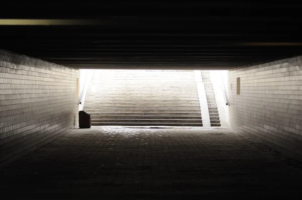 stock image Dark Empty Underground Passage (Subway)