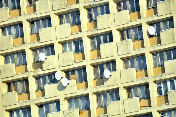 Apartment Building Facade in Dormitory Suburb — Stock Photo, Image