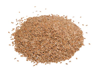 Flax Seeds Isolated on White Background clipart