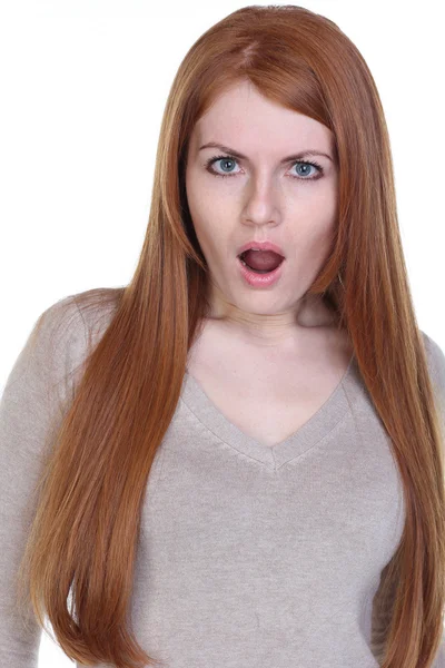 Krásný redhair žena — Stock fotografie