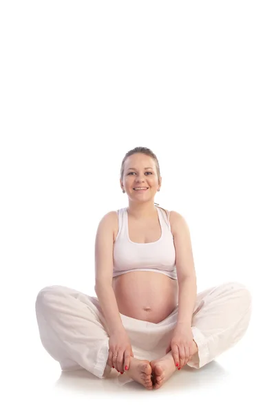 年轻女性怀孕 — 图库照片
