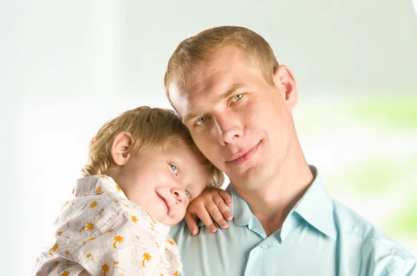 Potrait de um pai e filho — Fotografia de Stock