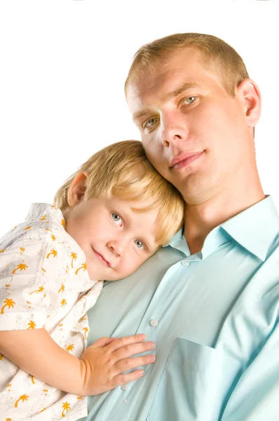 Potrait of a father and son — Stock Photo, Image
