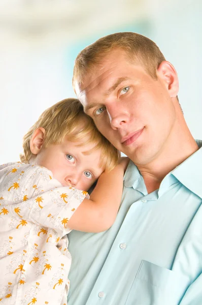 Bir baba ve oğul potrait — Stok fotoğraf