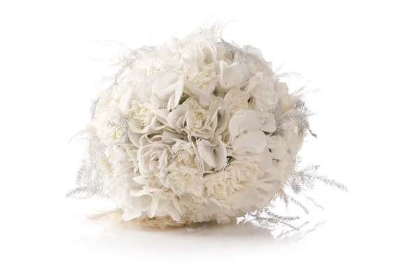 Bouquet da sposa su sfondo bianco — Foto Stock