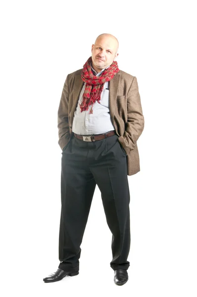 Portrait of businessman isolated over white background — Stock Photo, Image
