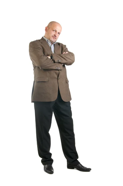 Portret van zakenman geïsoleerd op witte achtergrond — Stockfoto