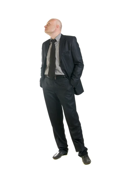 Porträtt av Affärsman i kostym — Stockfoto