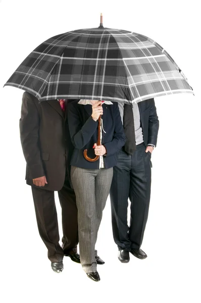 Bild av en verksamhet med paraply. — Stockfoto