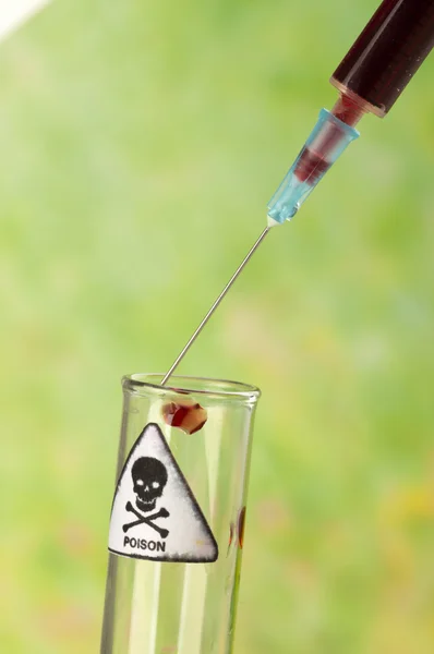 A drop of blood — Stock Photo, Image