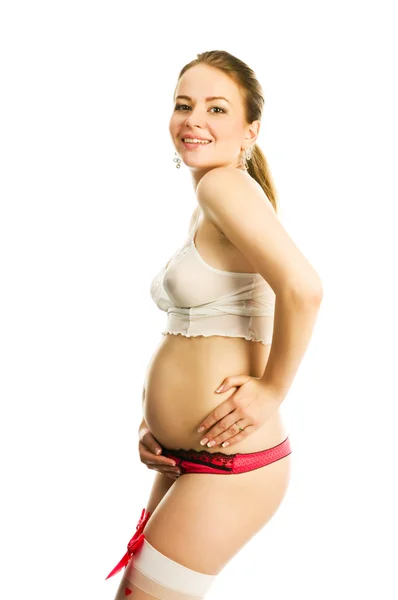 Prachtige zwangerschap — Stockfoto