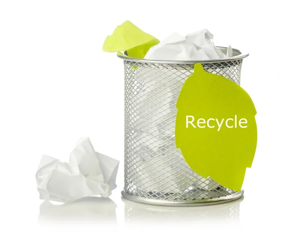 Conceito de reciclagem com papel — Fotografia de Stock