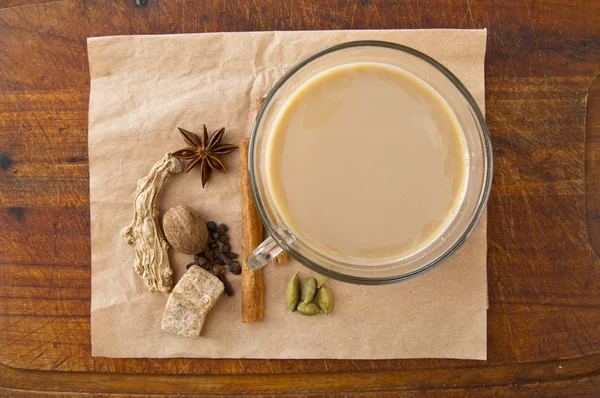 Масала чай — стокове фото