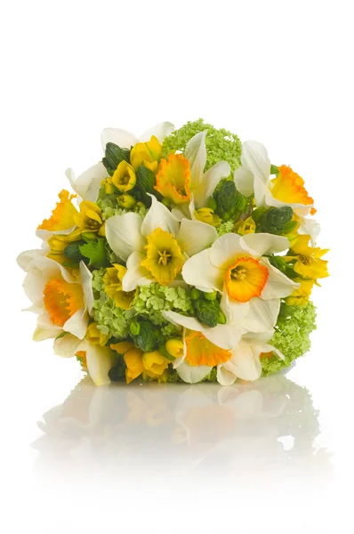 Wedding bouquet with daffodil — Stock Photo, Image