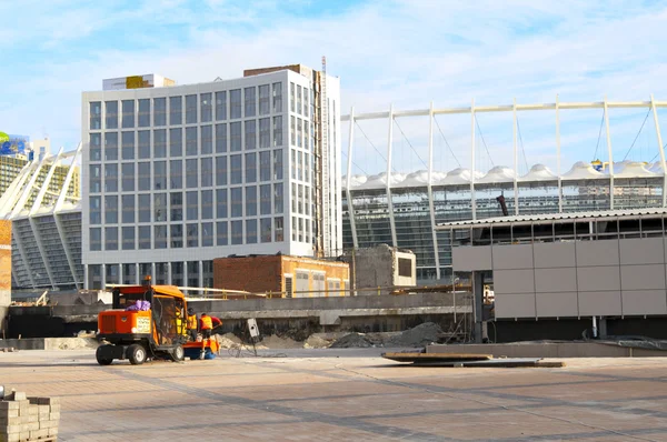 Uefa ユーロ建設中のオリンピック スタジアム 2012年 — ストック写真