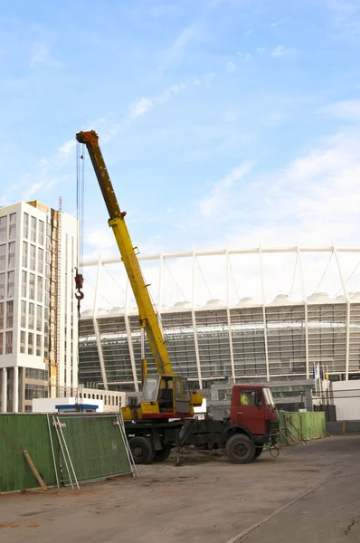 Het Olympisch Stadion in aanbouw voor de uefa euro 2012 — Stockfoto