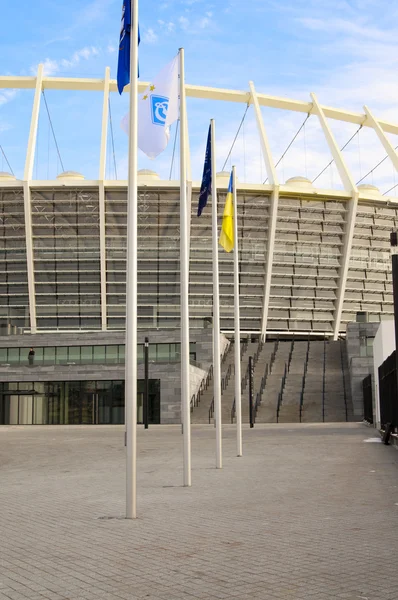 Olympiastadion under uppbyggnad under uefa euro 2012 — Stockfoto
