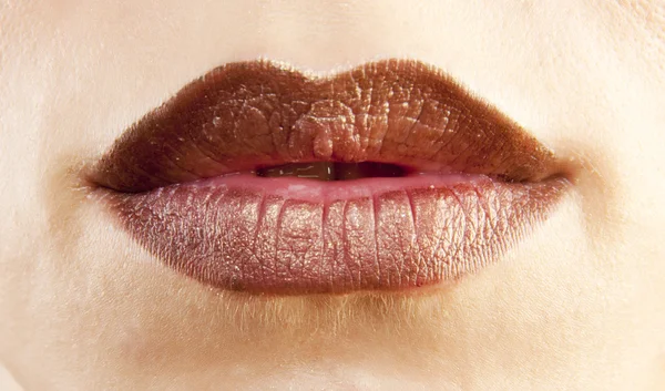 Lábios fêmeas — Fotografia de Stock