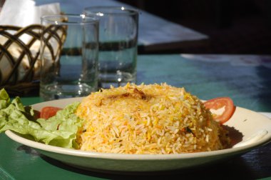 Vejetaryen biryani