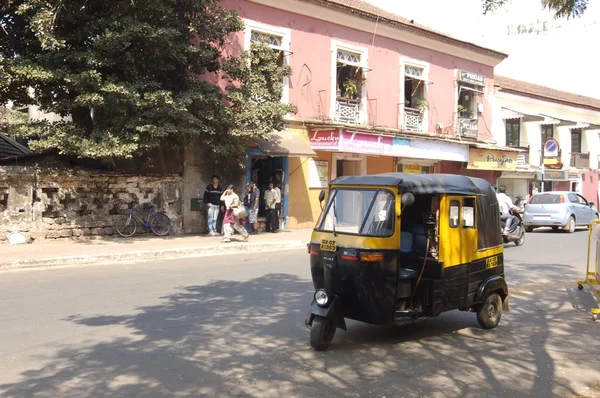Taxi di risciò automatico. Panaji — Foto Stock
