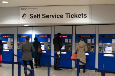 Self service tickets clipart
