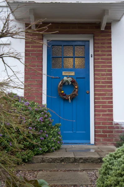 Julpynt på dörren — Gratis stockfoto