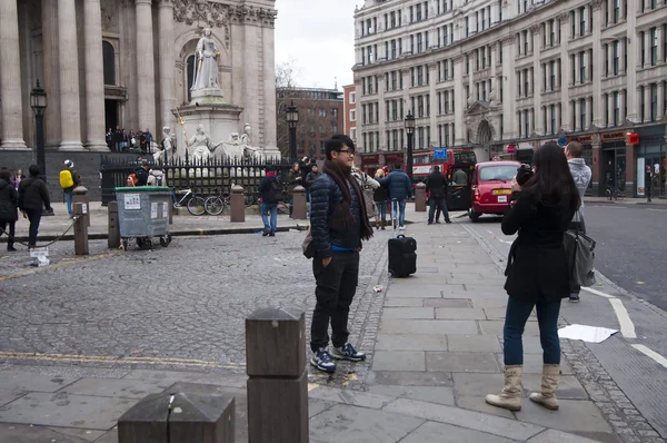Near St. Paul's Cathedral — Stock Photo, Image