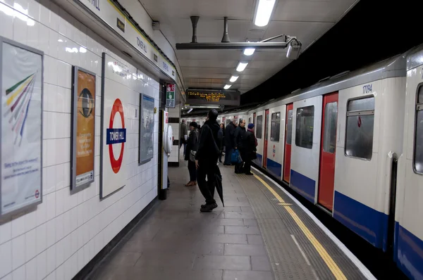 Tower Hill London tube — Stockfoto