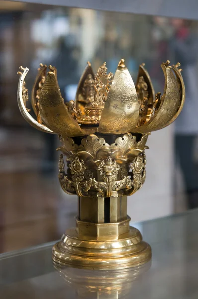 Exposición del Museo Británico: Mandala de bronce dorado —  Fotos de Stock