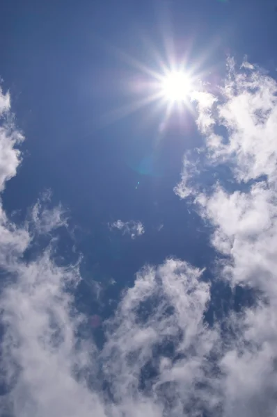 stock image The blue sky and sun