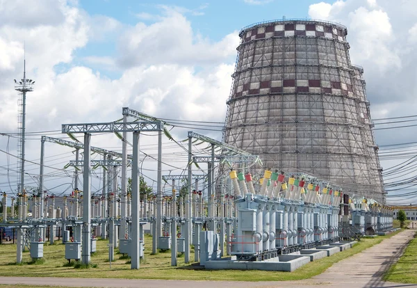 Electricity power plant cooling Tower — Stock Photo, Image