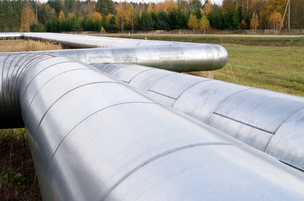 Large diameter Steel pipes — Stock Photo, Image