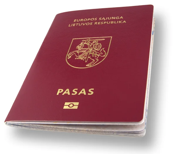 Новий Литовська паспорт з Ср — стокове фото