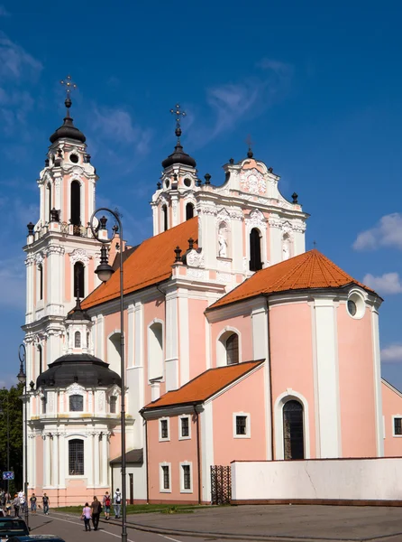 St. catherines kostela v vilnius, Litva — Stock fotografie