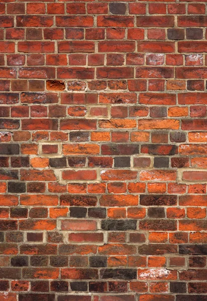 Colorful old English red brick wall background. — Stock Photo, Image