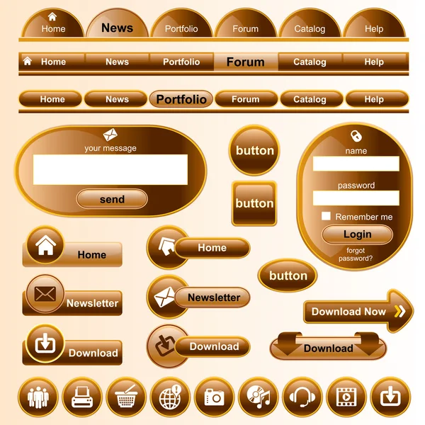 Stock vector Web design elements