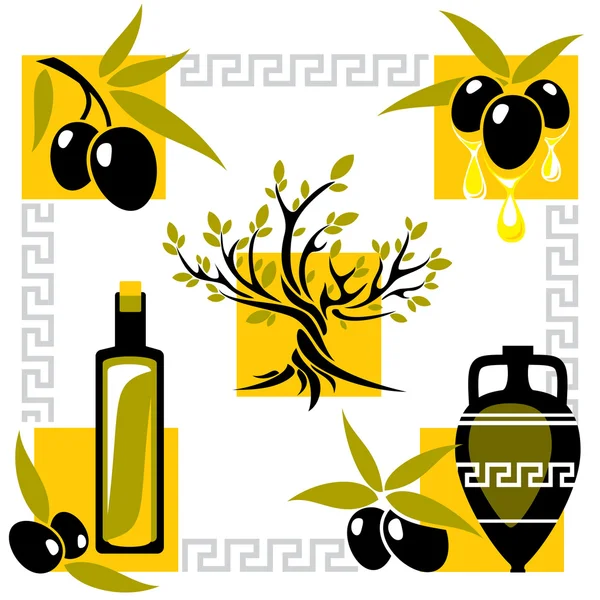 Grèce olive — Image vectorielle