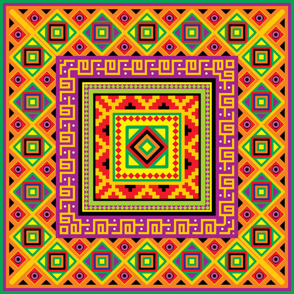 Mexican square background