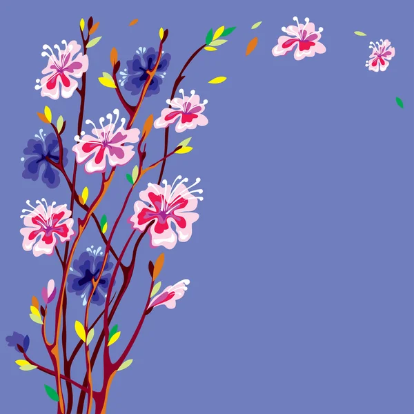 Voorjaar bloem — Stockvector