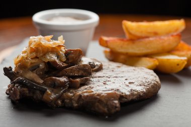 Rib-Eye Steak, shallow DOF clipart