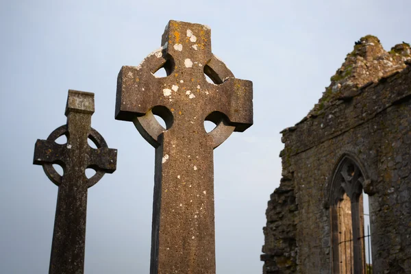 Keltské kamenné kříže — Stock fotografie