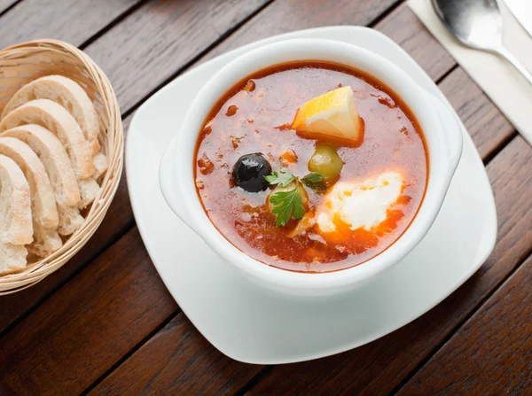 Sopa de Solyanka —  Fotos de Stock