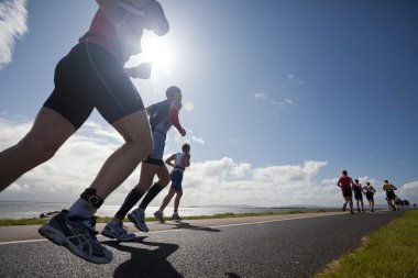 Runners, triathlon clipart