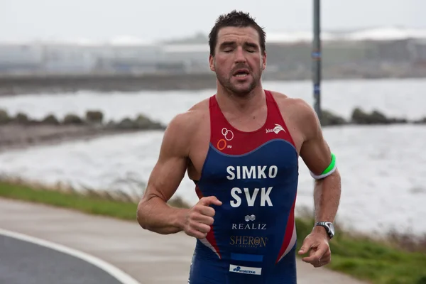 Pavel Simko (7), triathlon — Stock Photo, Image