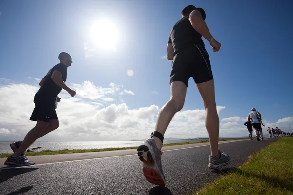 Běžci, triatlon — Stock fotografie