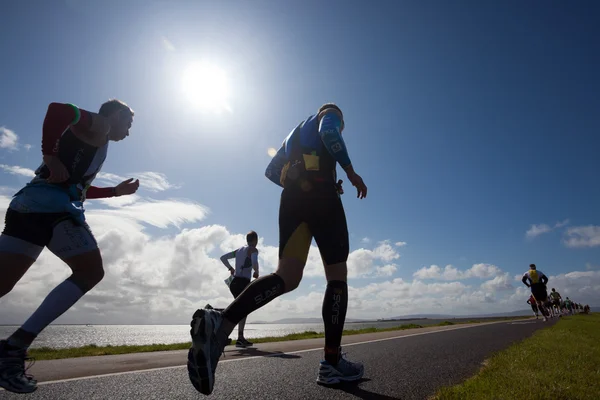 Futók, triatlon — Stock Fotó