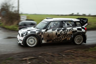 E.Donnelly driving MINI Cooper WRC clipart