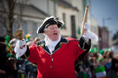 L. Silke, Galway Town Crier at St.Patrick clipart
